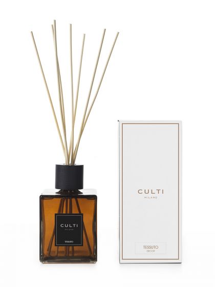 CULTI MILANO - Diffusore di fragranza a bastoncini Tessuto a midollino, foglie di cassis e musk 1000ml