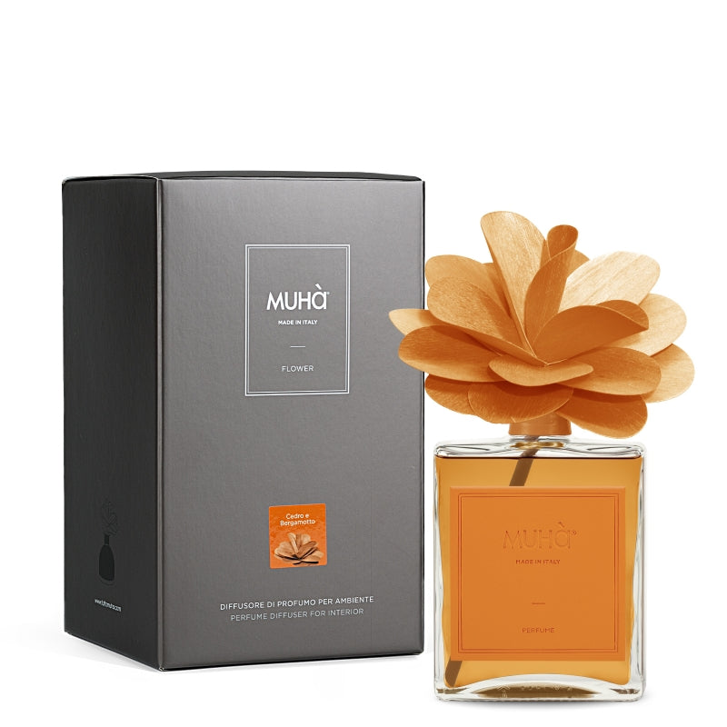 PROFUMATORE D'AMBIENTE FLOWER DIFFUSER CEDRO E BERGAMOTTO 500 ML