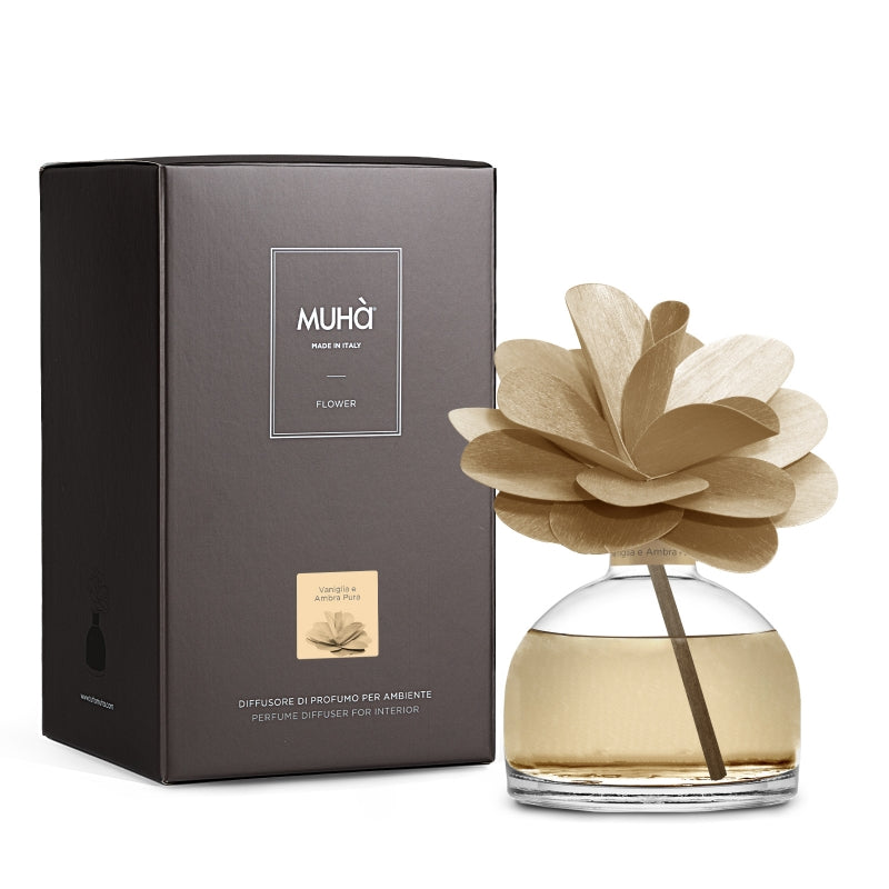 PROFUMATORE D'AMBIENTE FLOWER DIFFUSER VANIGLIA E AMBRA PURA 200 ML