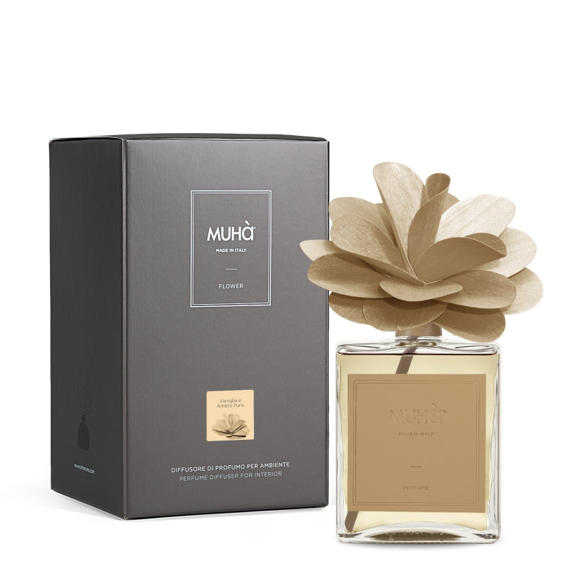 PROFUMATORE D'AMBIENTE FLOWER DIFFUSER VANIGLIA E AMBRA PURA 500 ML