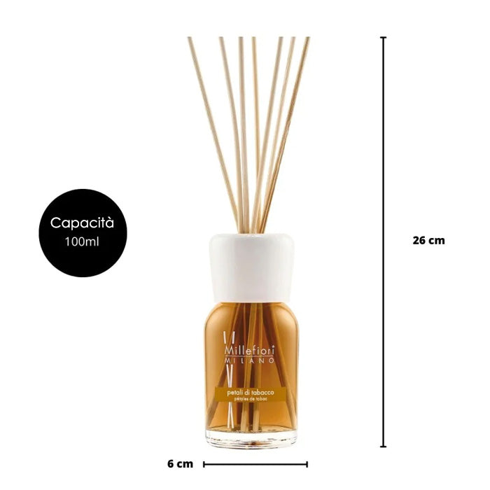 DIFFUSORE A BASTONCINI PETALI DI TABACCO 100ML