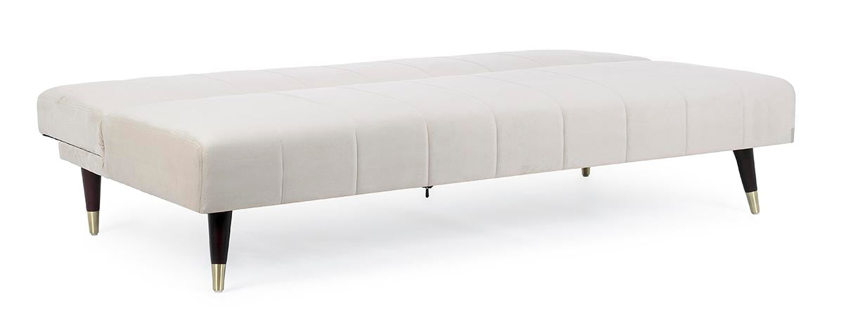 DIVANO-LETTO ALMA 3 POSTI BEIGE EFFETTO VELLUTO 180X88X82H CM