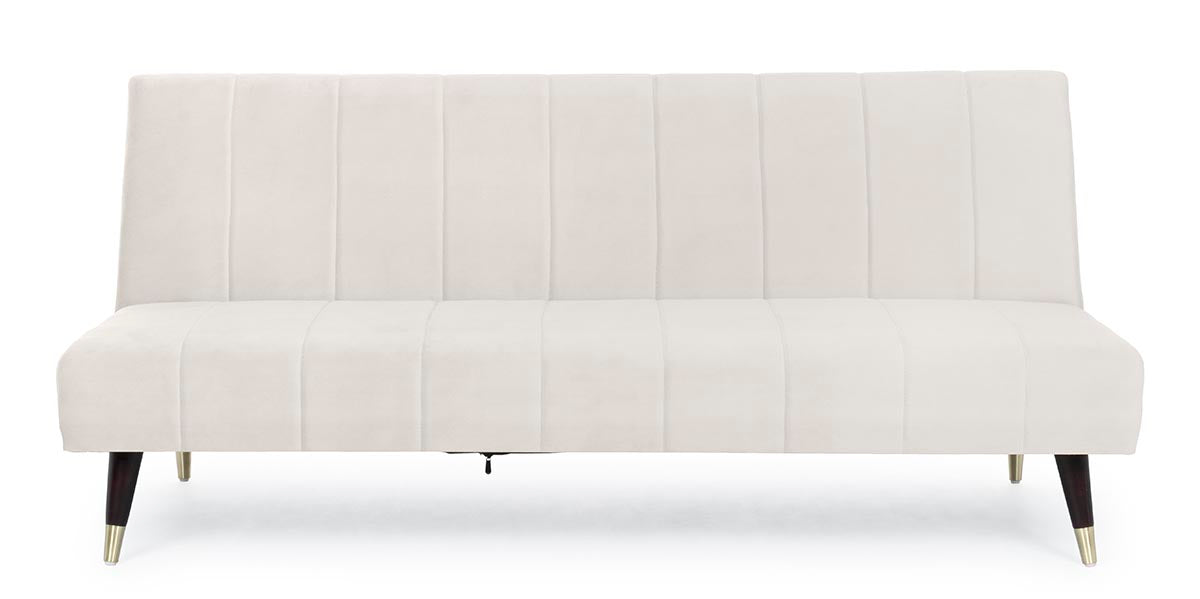DIVANO-LETTO ALMA 3 POSTI BEIGE EFFETTO VELLUTO 180X88X82H CM