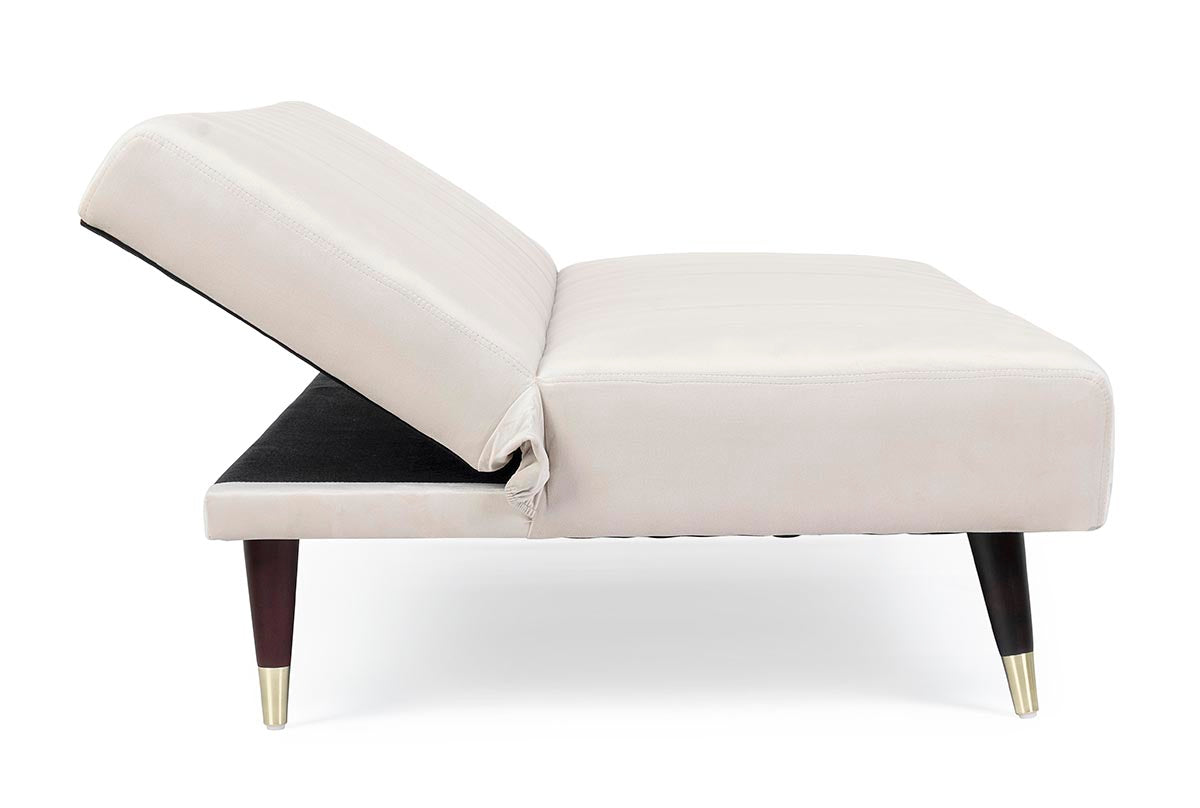 DIVANO-LETTO ALMA 3 POSTI BEIGE EFFETTO VELLUTO 180X88X82H CM