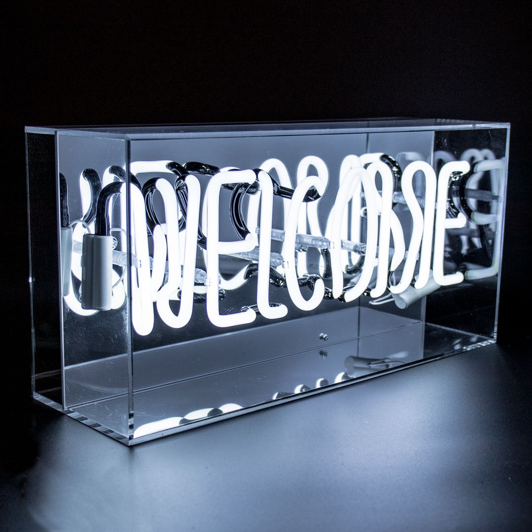 NEON LUMINOSO WELCOME WHITE