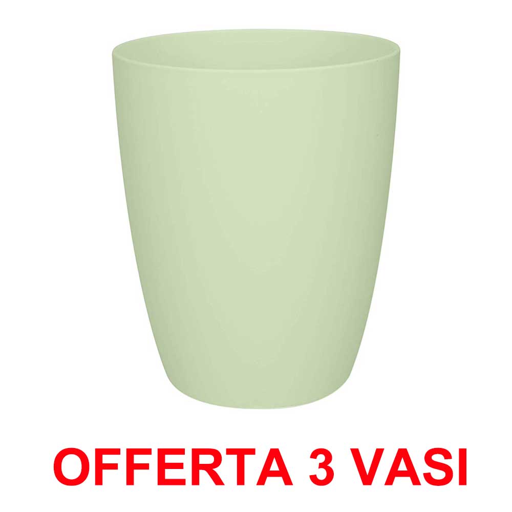 OFFERTA 3 VASO ORCHIDEE BRUSSELS ORCHID HIGH 12,5CM SOFT GREEN