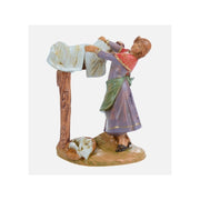 Statuina Donna che Stende i Panni per Presepio 12cm Multicolore Fontanini