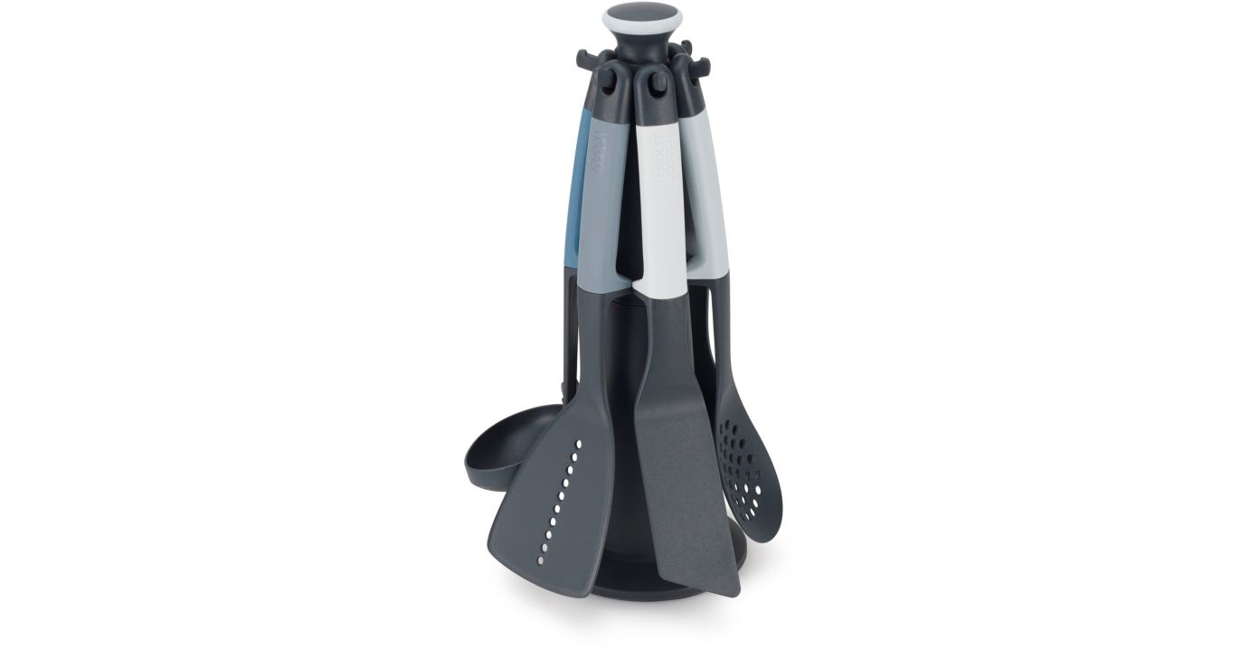 SET 6 PEZZI CAROSELLO MESTOLI DA CUCINA GRIGIO