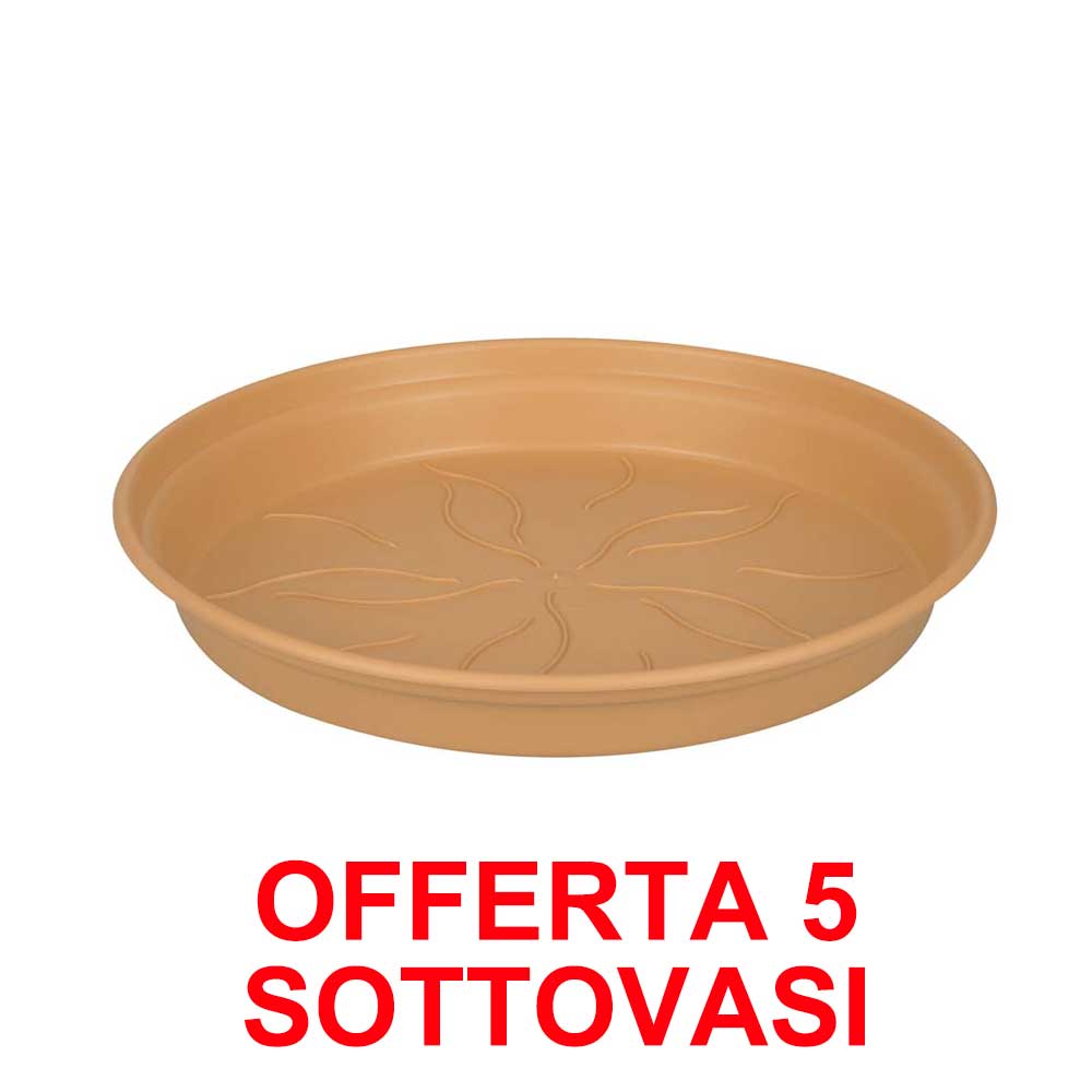 OFFERTA 5 SOTTOVASO GREEN BASICS GROWPOT SAUCER 10CM MILD TERRA
