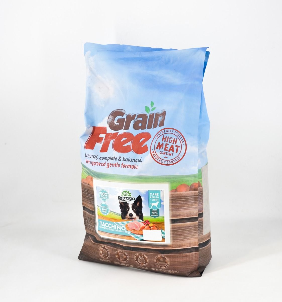 LIGHT - CROCCHETTE PERAGA GRAIN FREE PER CANE ADULTO 2KG TACCHINO
