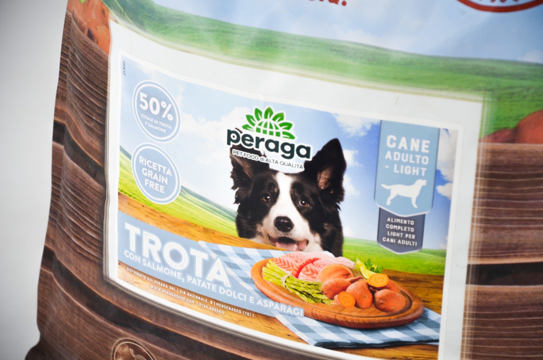 LIGHT - CROCCHETTE PERAGA GRAIN FREE PER CANE ADULTO 2KG TROTA