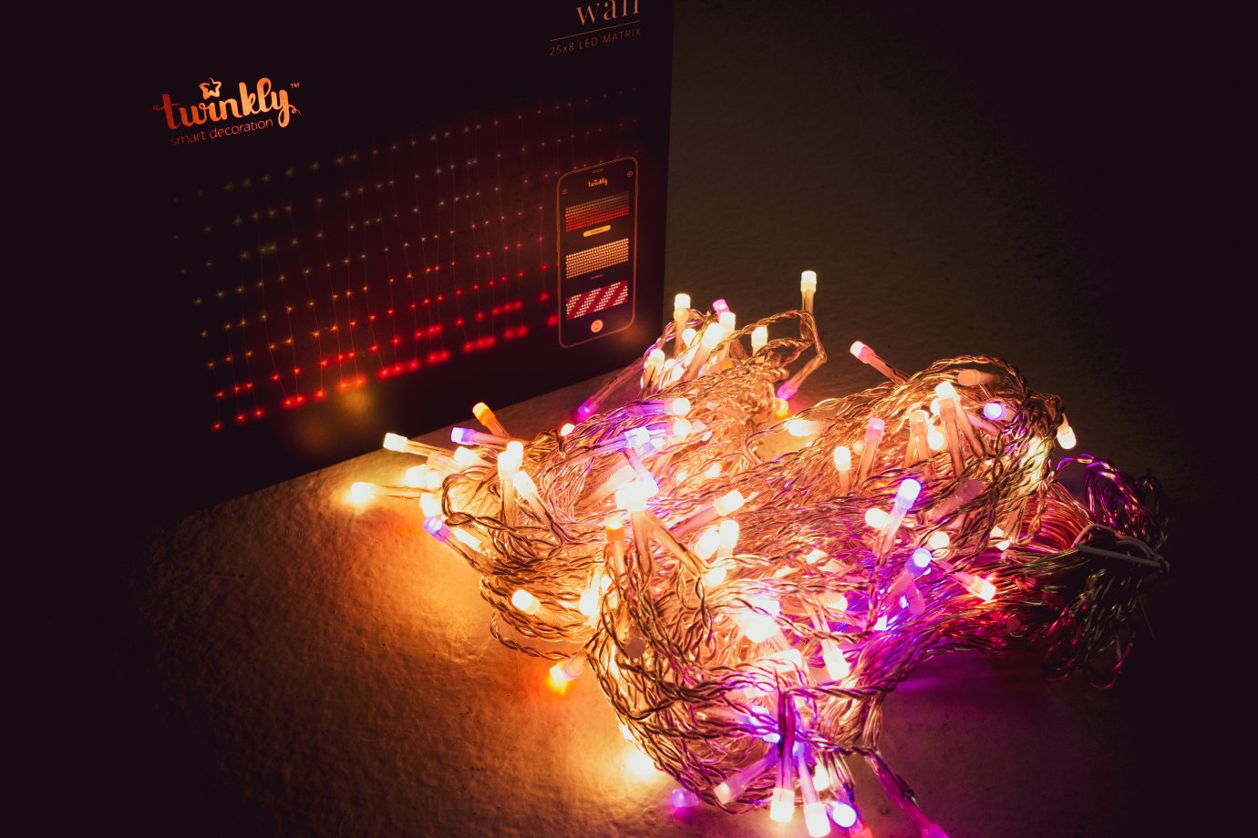 TWINKLY LUCI DI NATALE 200 LED + PRESA SHUKO UK