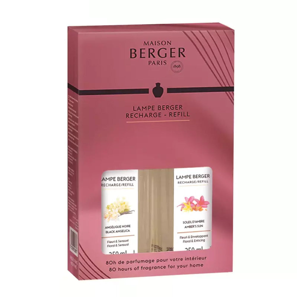 RICARICA PER LAMPADA CATALITICA DUOPACK DUALITY SOLEIL D'AMBRA+ANGELIQUE NOIRE 250ML