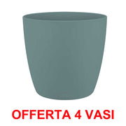 OFFERTA 4 VASO BRUSSELS ROUND 16CM VINTAGE BLUE