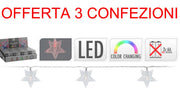 OFFERTA 3 CONFEZIONI 10 STELLE LED MULTICOLOR A BATTERIA