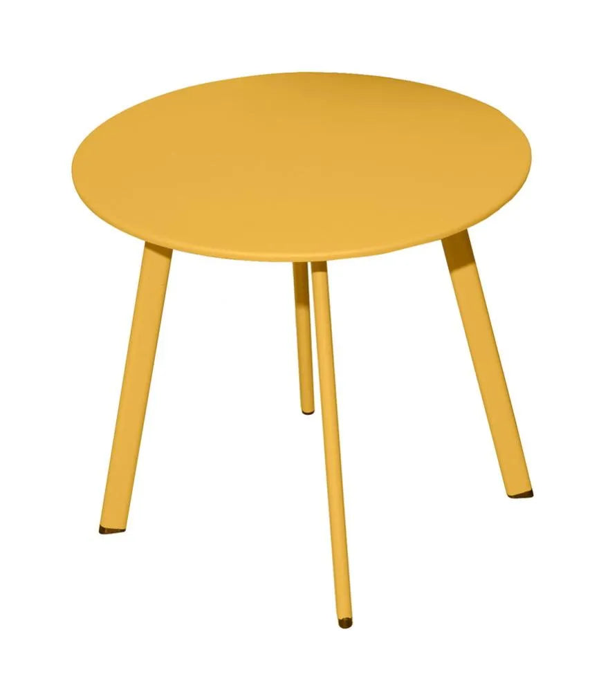 TAVOLINO DA GIARDINO IN ACCIAIO MASSAI D45 MIELE