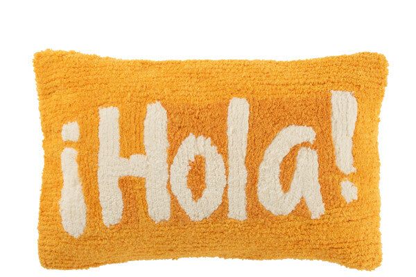 Cuscino "Hola" 30X50X15cm Giallo