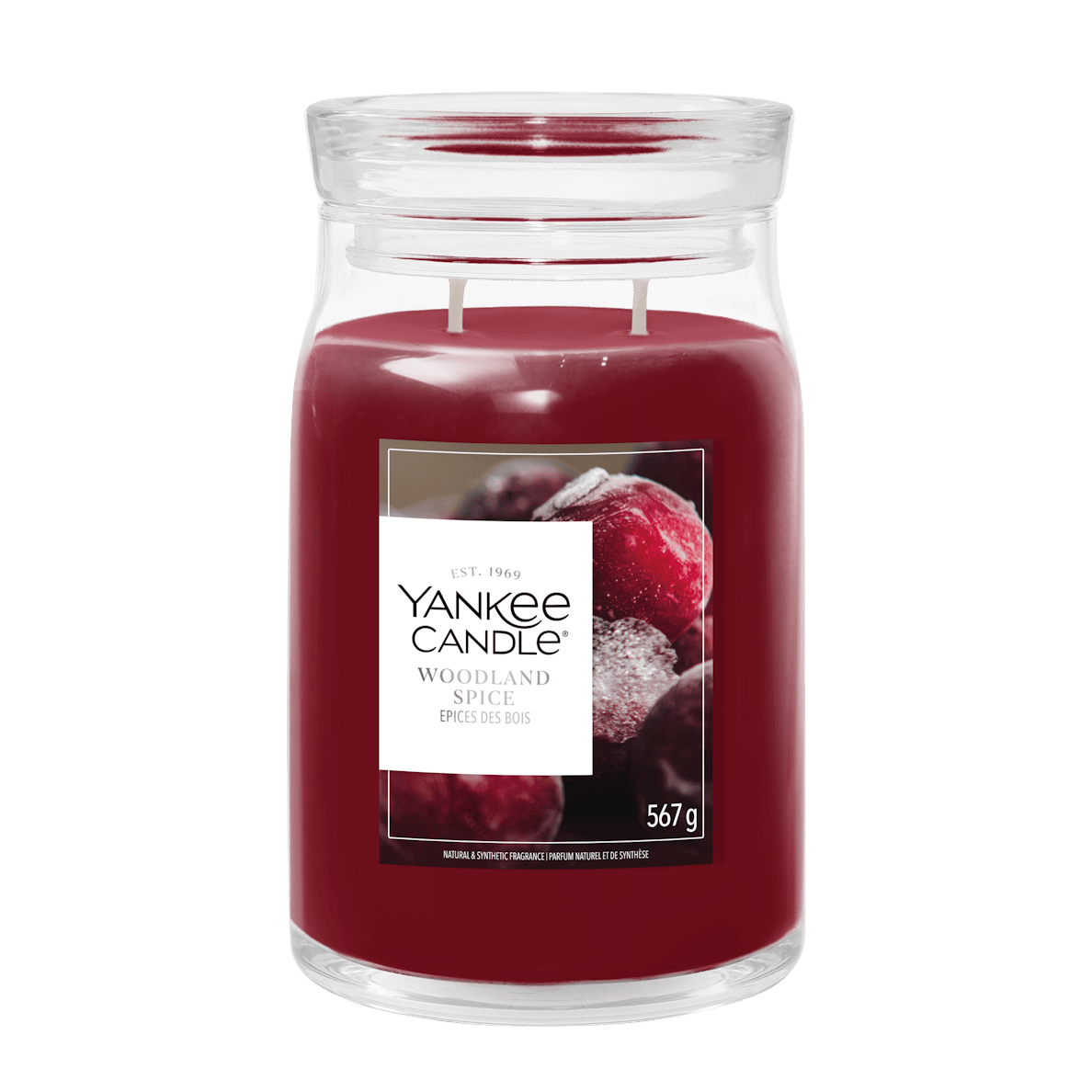 Candela Woodland Spice 567g Rosso YANKEE CANDLE