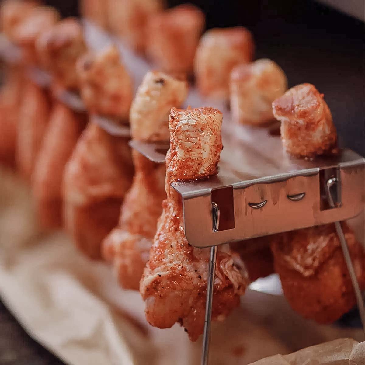 Supporto Cosce di Pollo e Alette Rack Acciaio Inox SANTOS