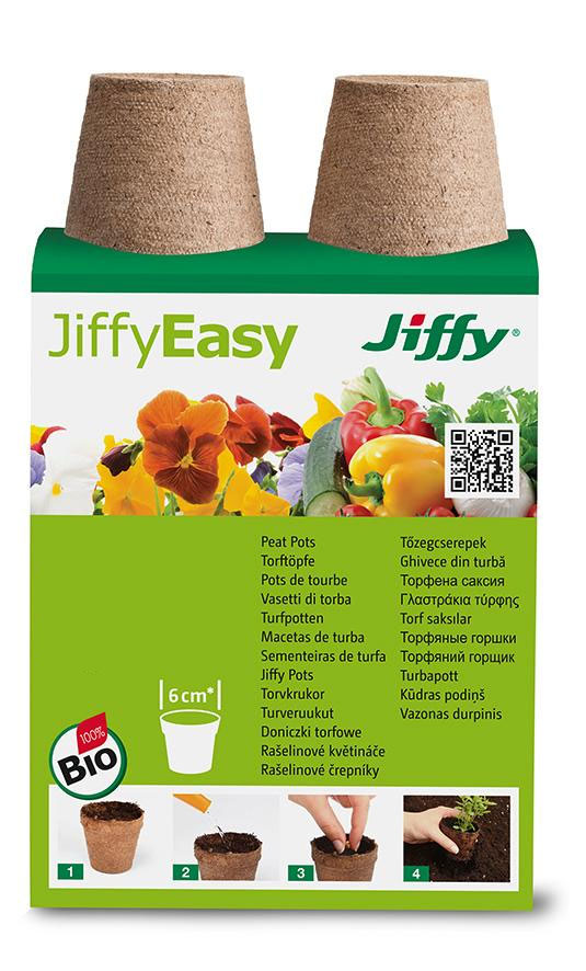 78 VASETTI QUADRATI DI TORBA JIFFY EASY