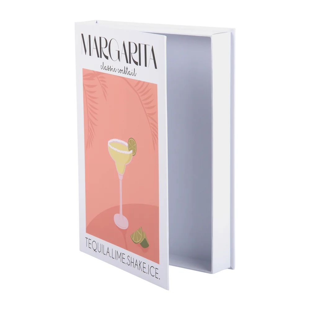 Scatola Portaoggetti a forma di libro Margarita Arancione Pesca