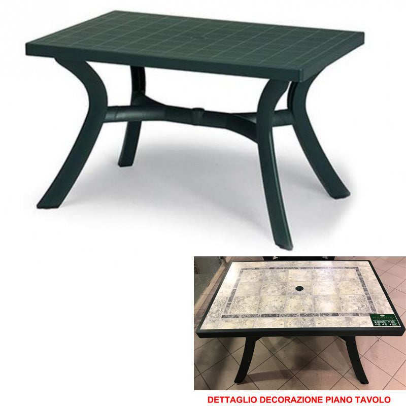 TAVOLO TOSCANA RETTANGOLARE 120X80CM FORESTA