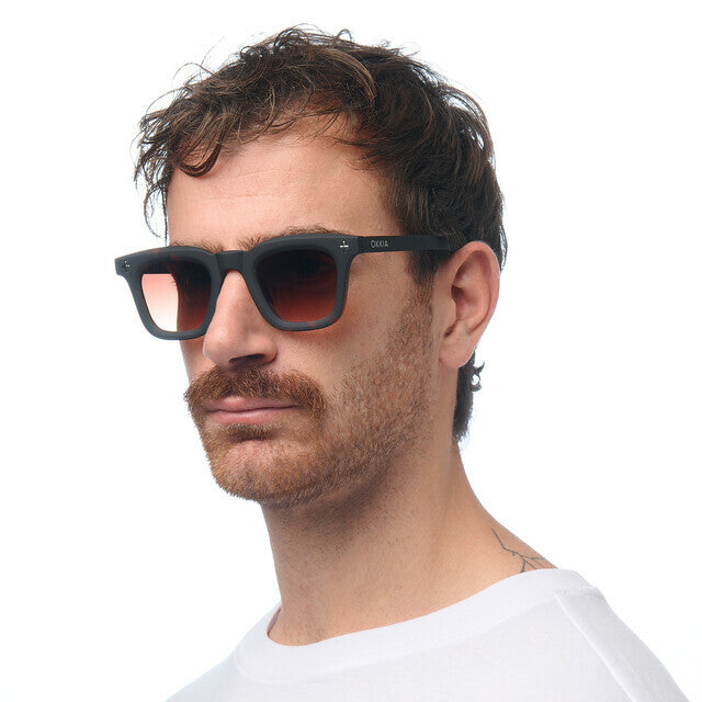 Occhiali da Sole Modello Firenze Havana Black Lenti Marroni OKKIA - immagine 6