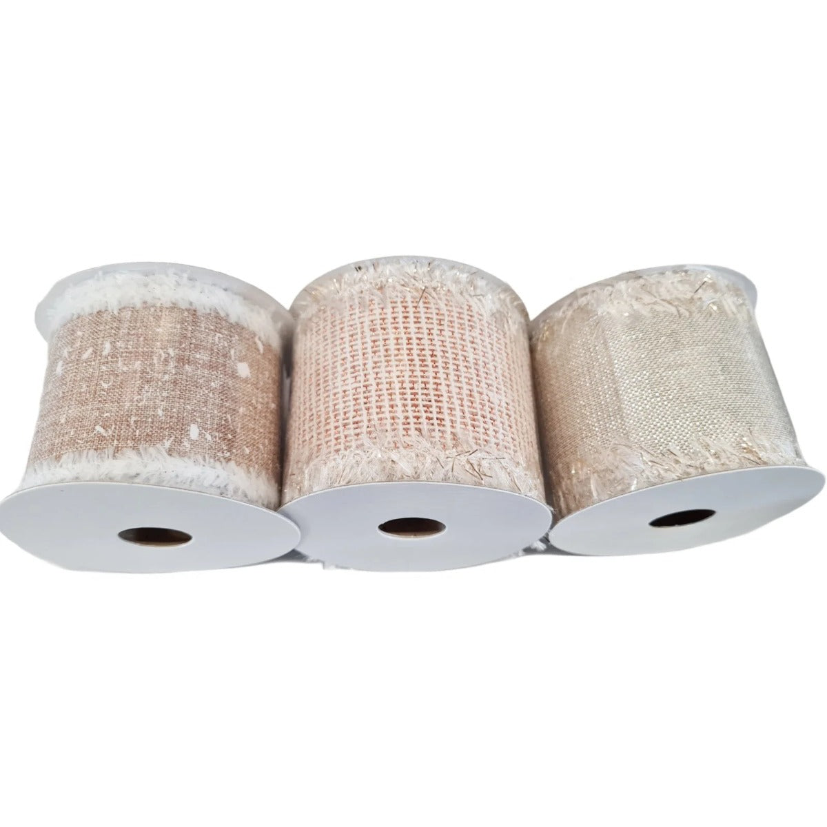 1 NASTRO IN TESSUTO ORO CON GLITTER 50 MM X 3 MT PER CONFEZIONI NATALIZIE MODELLO ASSORTITO