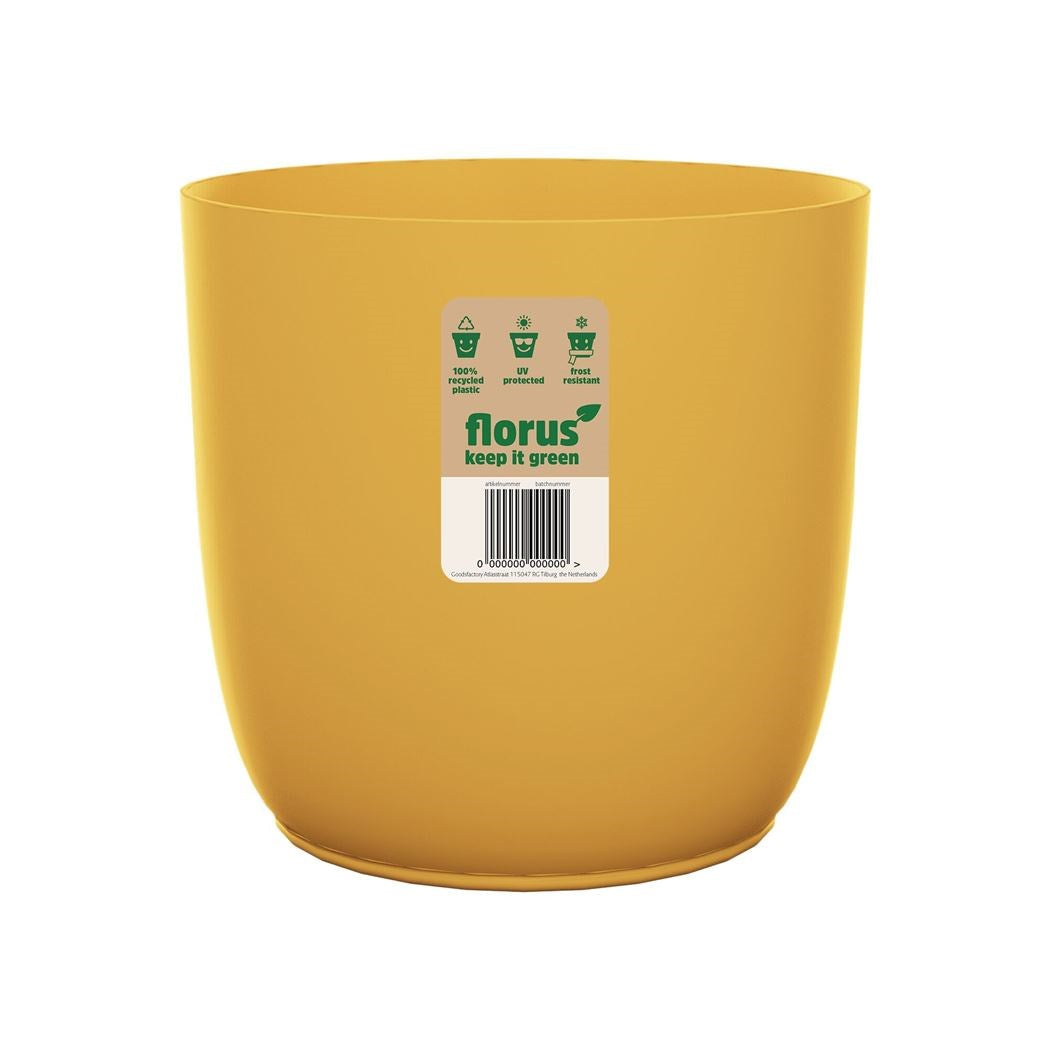 VASO FLOW 16CM SENAPE