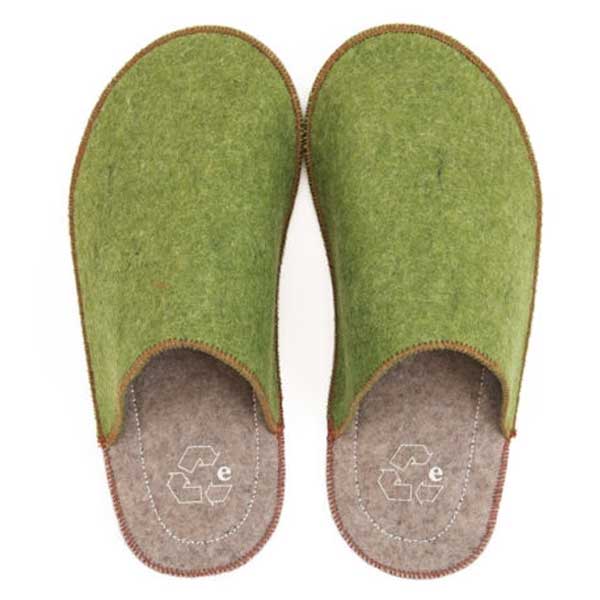 PANTOFOLE "LA PANTOFOLA SABBIA/VERDE" XL TG.42/45