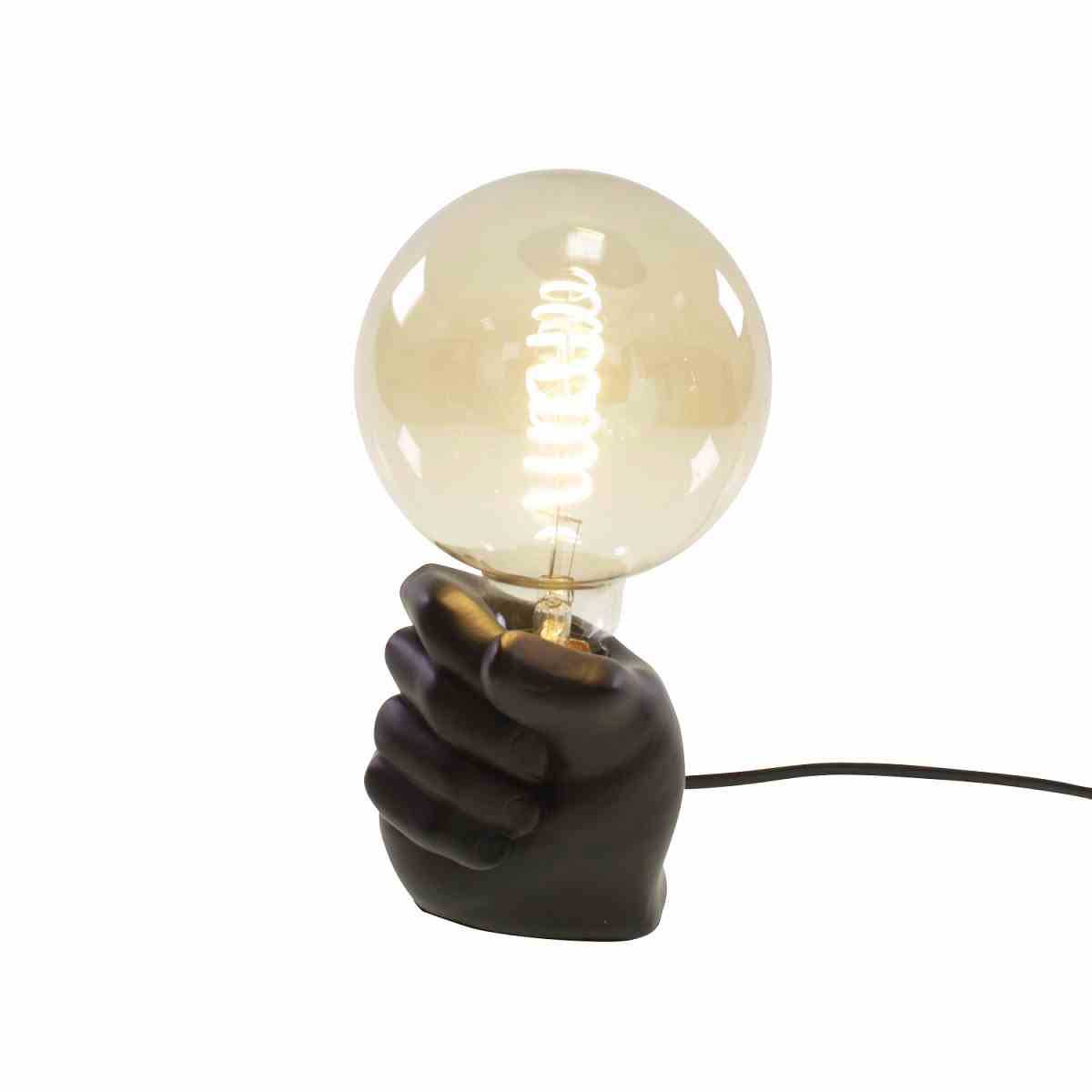 LAMPADA DA TAVOLO FAUST NERA 10X12CM