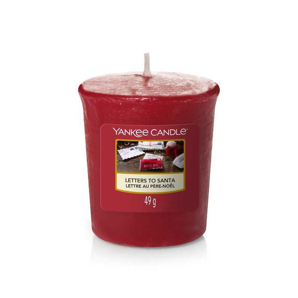 SAMPLER CANDELA VOTIVE LETTERS TO SANTA