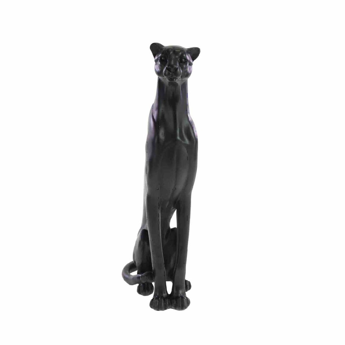 LEOPARDO SEDUTO 23X11,5X42CM NERO