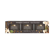 CONFEZIONE REGALO CON 3 CANDELE VOTIVE IN VETRO VANILLA BEAN ESPRESSO