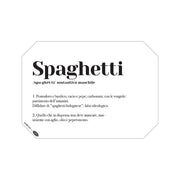 TOVAGLIETTA DIZIONARIO SPAGHETTI 45X32 CM