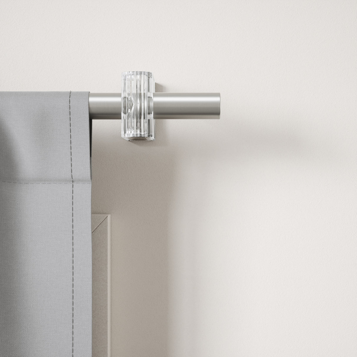 Flute Curtain Rod 107-305 cm D 2.5 cm Nickel-Steel Umbra