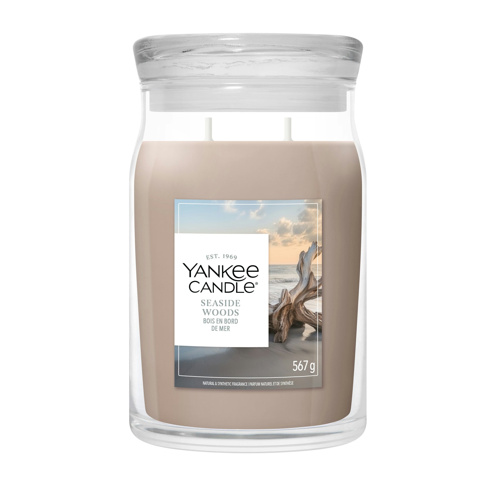 Yankee Candle Große Duftkerze im Glas Seaside Woods 567g Neutral – Peragashop