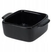 Cocottina quadrata in ceramica da forno 80 ml, 10x7x4cm, nero