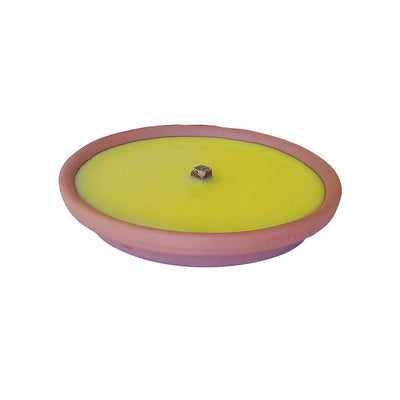 Candela antizanzare alla citronella in maxi vaso di terracotta, 1 pz, terracotta