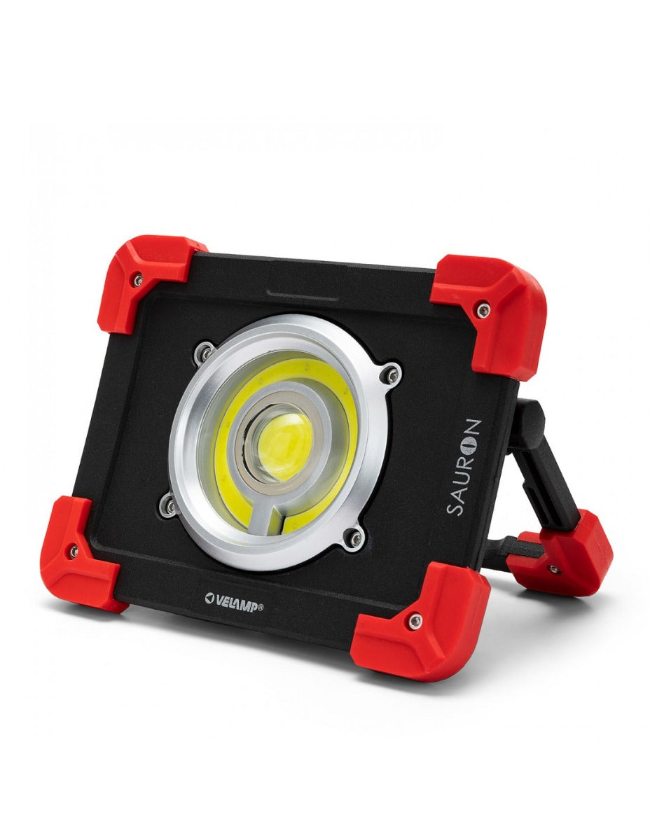 FARETTO LED 20W RICARICABILE 1200 LUMEN CON POWERBANK SAURON