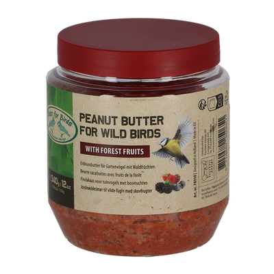 BURRO DI ARACHIDI CON FRUTTI DI BOSCO 340GR PER UCCELLINI SELVATICI