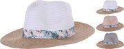 CAPPELLO DONNA IN PAGLIA TROPICAL COLORI ASSORTITI