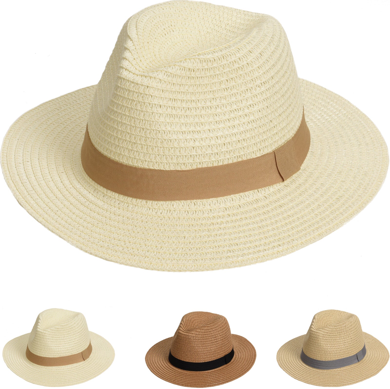CAPPELLO IN PAGLIA DA DONNA COLORE ASSORTITO