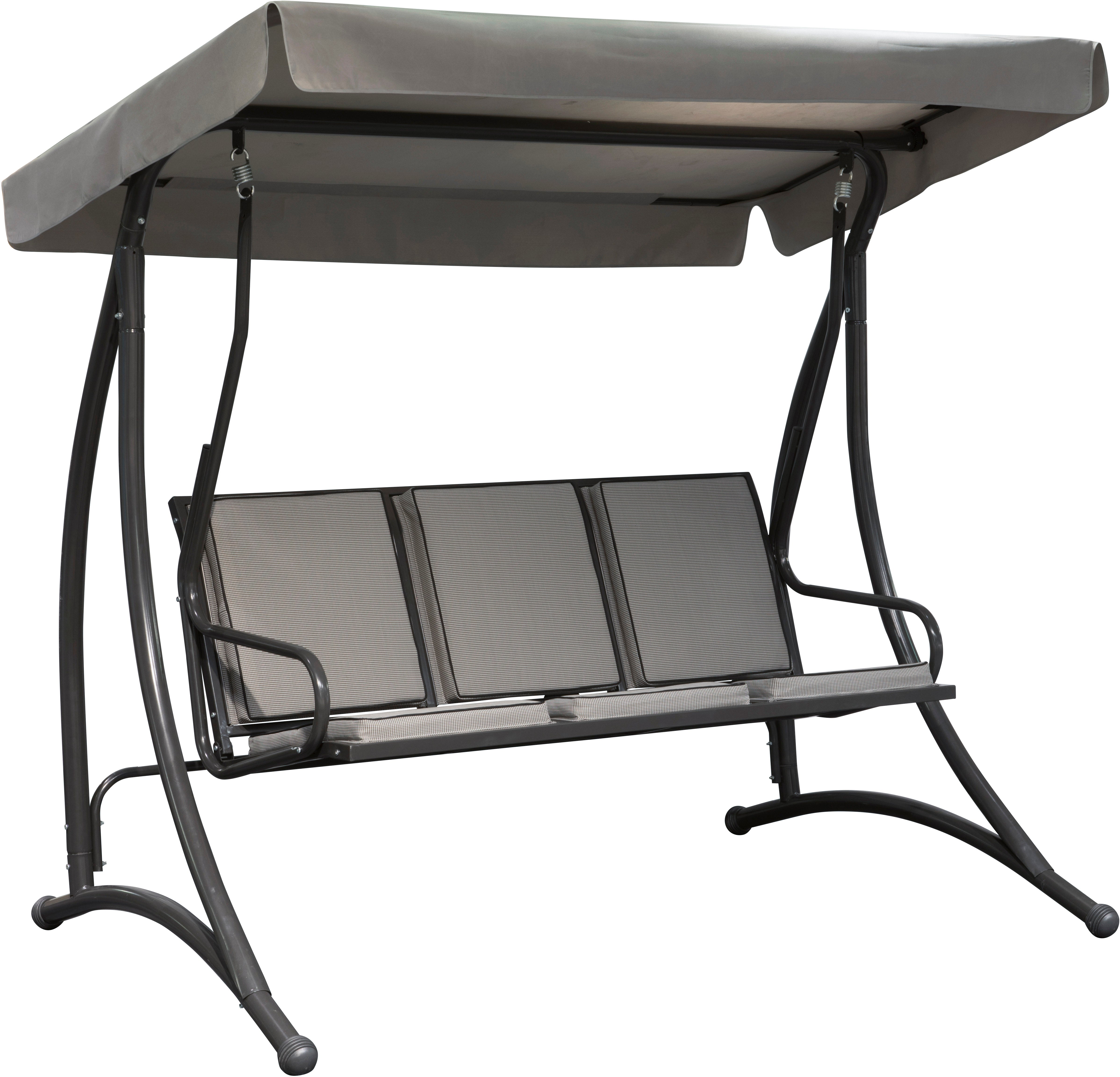 DONDOLO 3 POSTI GRIGIO CENERE 190X115X170 CM