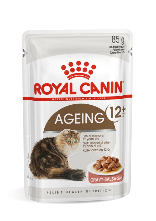 ROYAL CANIN AGEING +12 IN SALSA PER GATTI ANZIANI 12x85GR