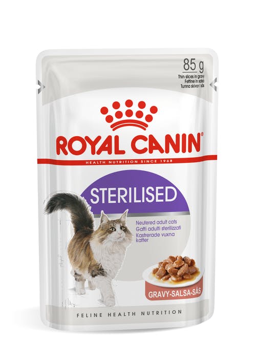 BUSTINE CIBO UMIDO PER GATTO STERILIZZATO GRAVY 12X85GR IN SALSA