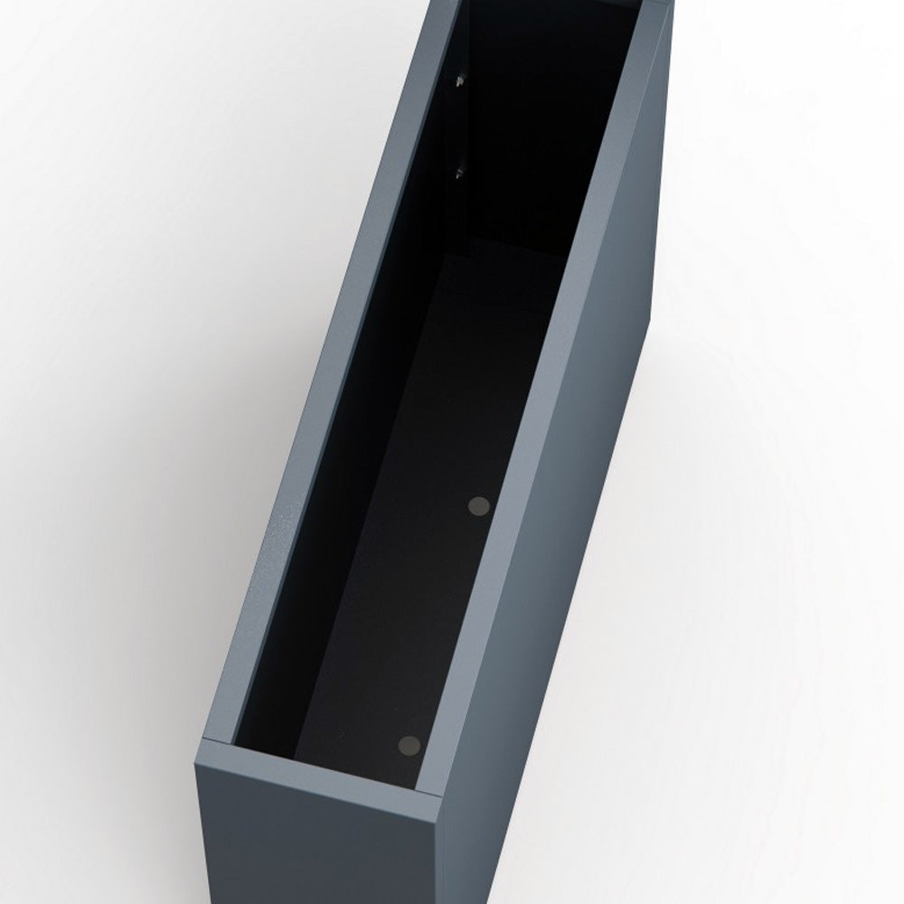 FIORIERA ALTA "PLANTER DIVIDER 25" IN METALLO 100X25X80CM ANTRACITE