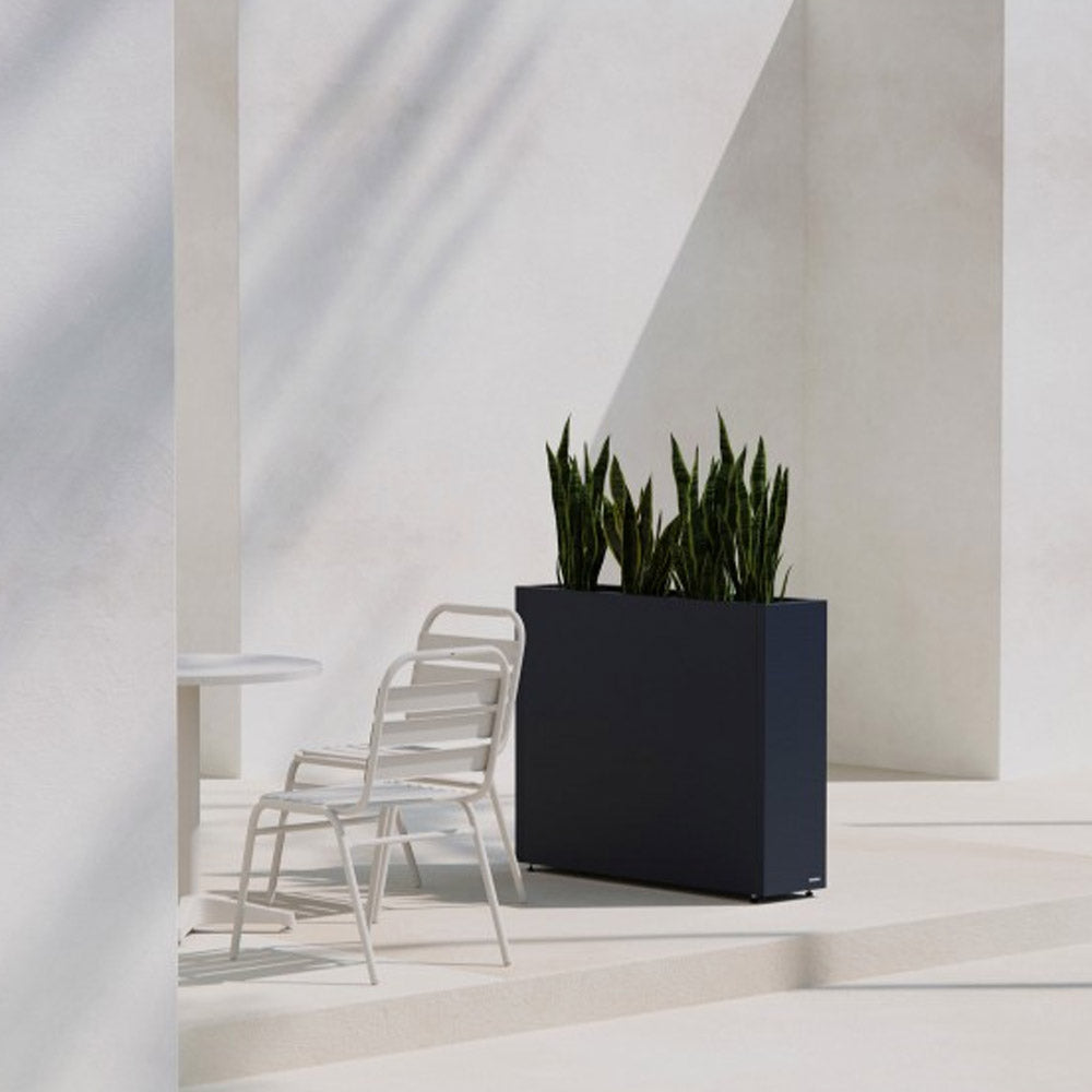 FIORIERA ALTA "PLANTER DIVIDER 40" IN METALLO 100X40X80CM ANTRACITE