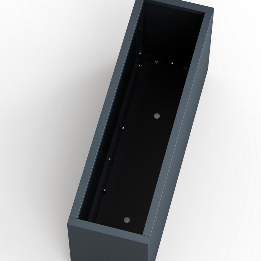 FIORIERA "PLANTER 30" IN METALLO 150X30X50CM ANTRACITE