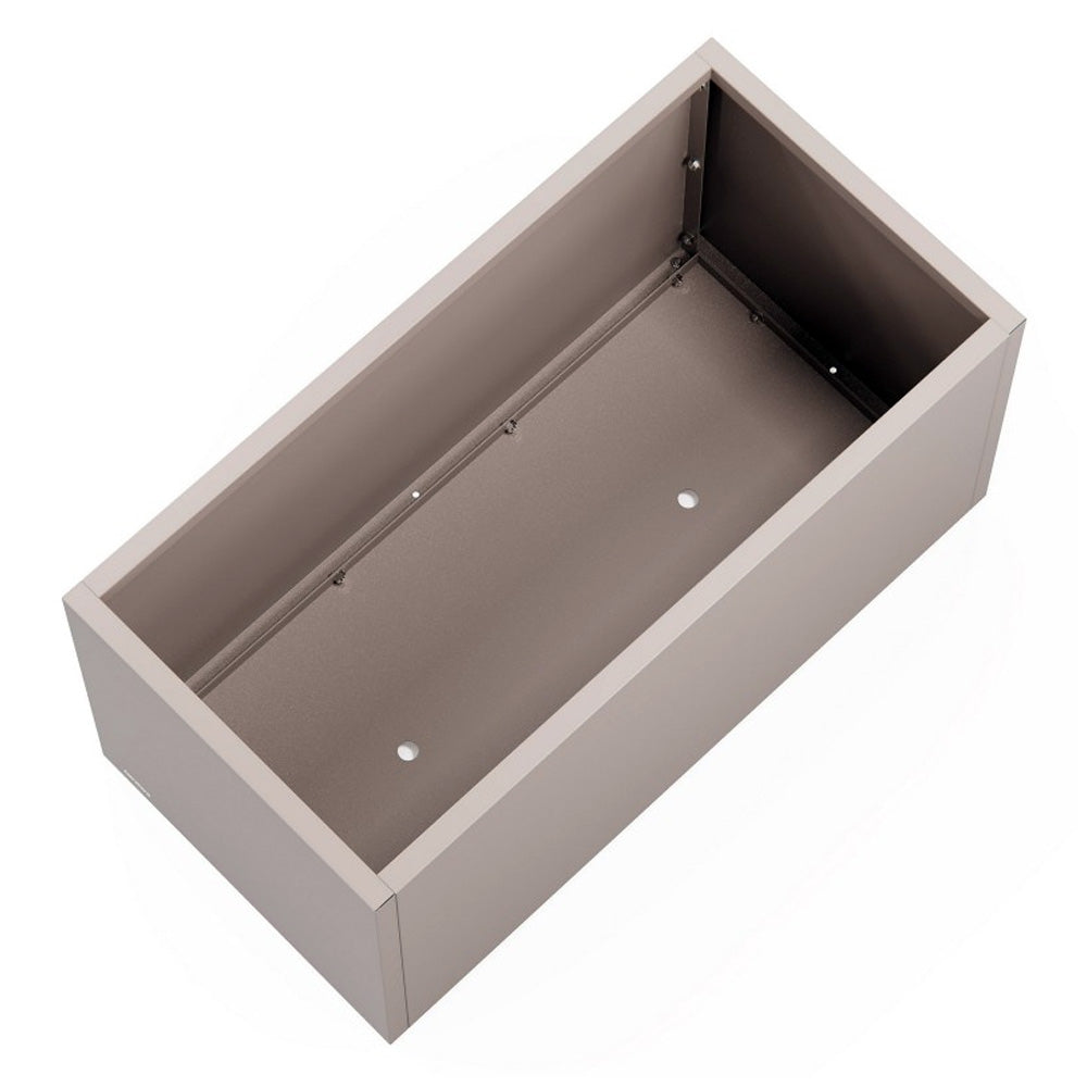 FIORIERA "PLANTER 50" IN METALLO 100X50X50CM TORTORA